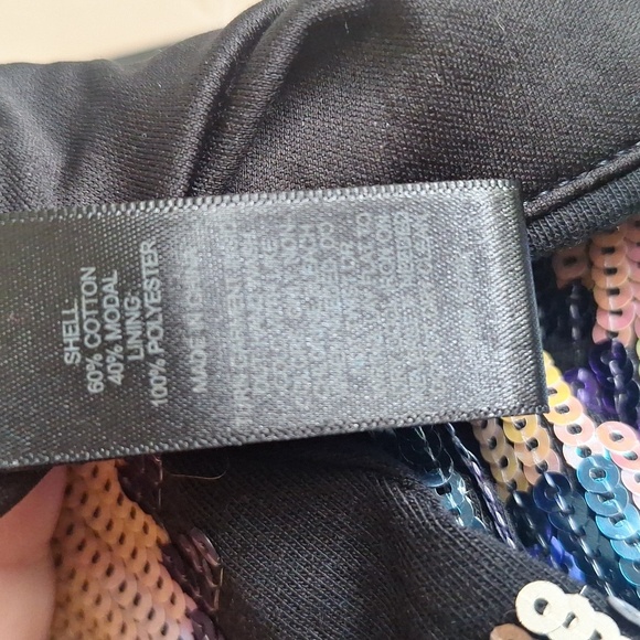 Express Sequin Geometric Print Mini Skirt Size M - Picture 9 of 10